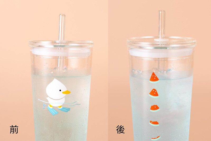 玻玻島單層吸管隨手玻璃杯 - 水瓶/水壺 - 玻璃 透明