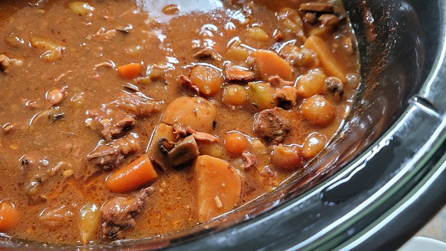 Crock pot boeuf bourguignon