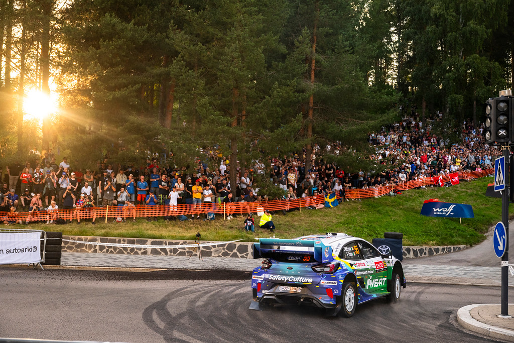 Joshua McErlean (IRL),  Eoin Treacy (IRL) Of team M-SPORT FORD WORLD RALLY TEAM seen during the World Rally Championship Estonia in Jyvasküla, Finland on 30.07.2026 // Jaanus Ree / Red Bull Content Pool // SI202607300623 // Usage for editorial use only //