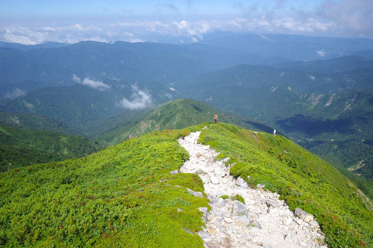 【北陸】白山～別山 チブリ尾根を下山