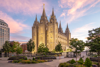 Flickr photo: Golden Hour View of the Salt Lake Temple in Utah
