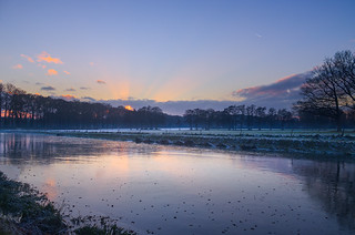 Flickr photo: Sunset on a winter landscape