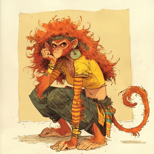 Rad Monkey Girl | by GaoFeiWings