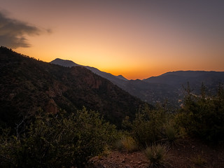 Sunrise or sunset photo of Manitou Springs
