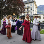 “Surely you will stay and have some dinner?” - Our pilgrims off to have dinner after an eventful day 3 of our pilgrimage.