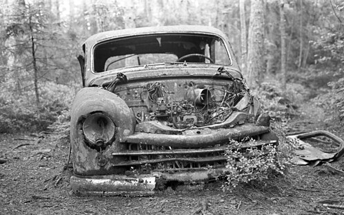 Dead car, Ryd, Sweden