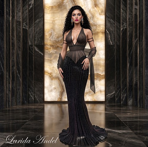 ✨ **NAYA GOWN & SCARF by DERNIER** ✨ | by LARIDA ANDEL