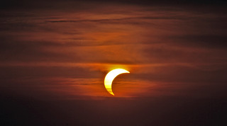 Flickr photo: Solar eclipse at sunset