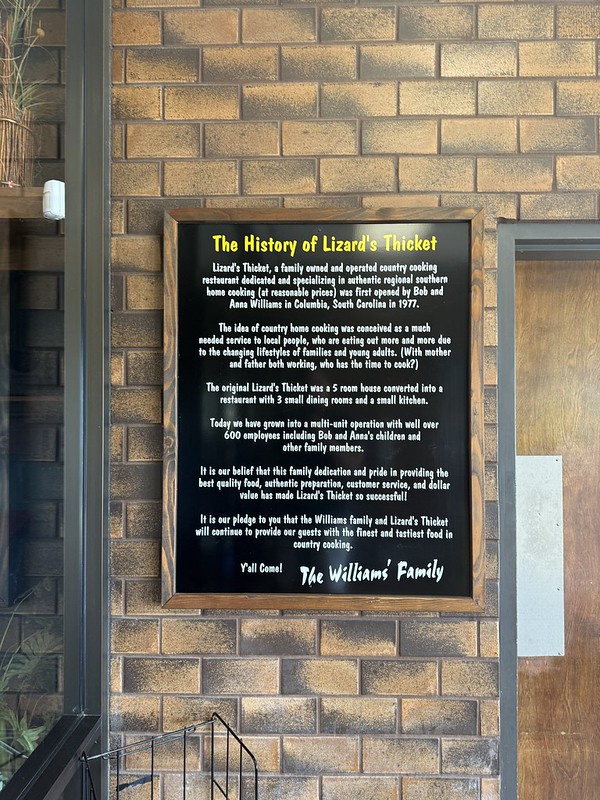 History of Lizard's Thicket