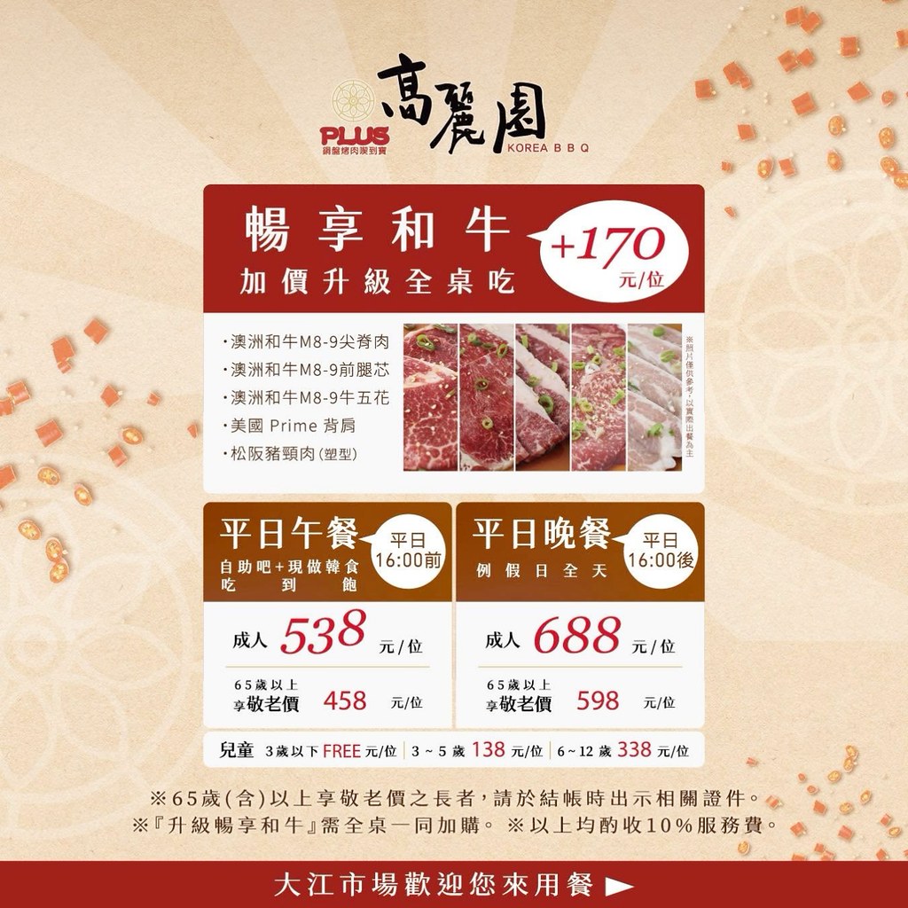 [中壢美食]高麗園銅盤烤肉 大江店|韓式銅盤烤肉吃到飽．搭配經典二十道韓食．也可加價170元升級和牛肉質(更新2026年菜單) @VIVIYU小世界