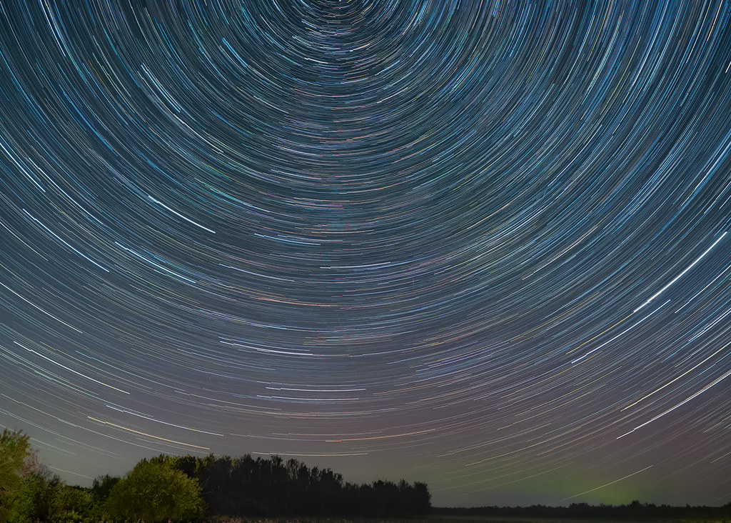 Beaverhill Perseids star trail