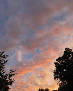 Flickr photo: Beautiful golden-to-reddish sunset clouds over Trumbull, CT.  #sunset #twilight #dusk #TrumbullCT #Connecticut