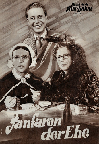 Dieter Borsche and Georg Thomalla in Fanfaren der Ehe (1953)