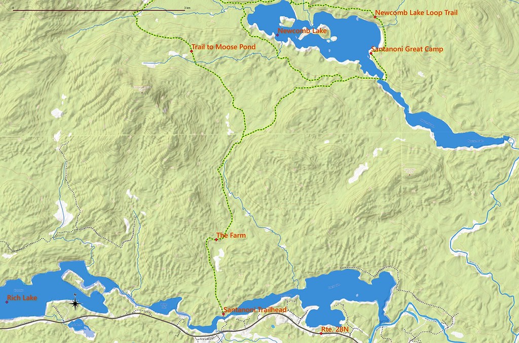 Camp Santanoni Historic Area Map