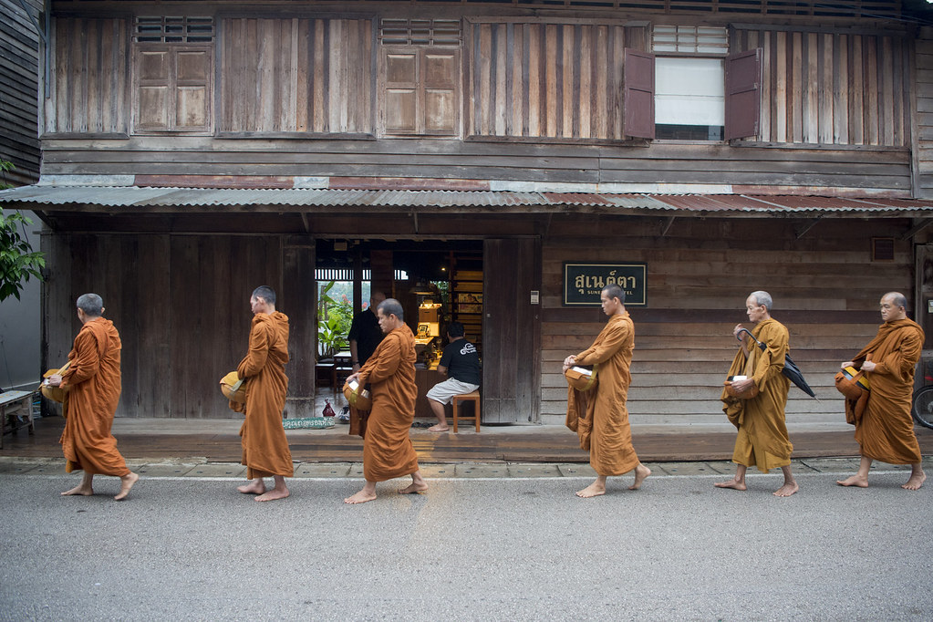 Monjes en Tailandia