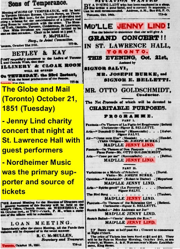 Concerts - Jenny Lind 1851