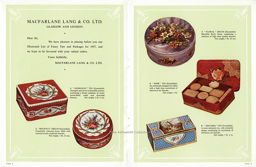 Illustrated Price List 1957 : Macfarlane Lang & Co. Ltd. : Glasgow & London : 1957 : Pages 1 & 2 | by mikeyashworth