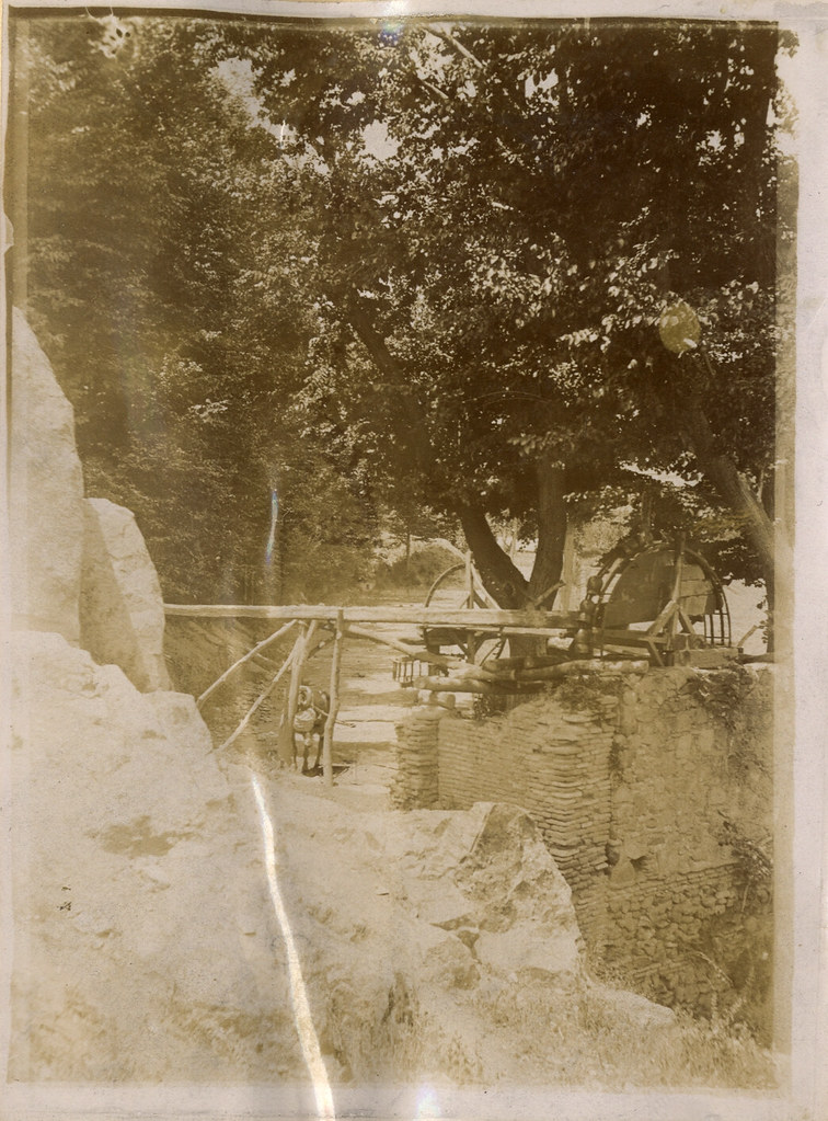 Una noria en la vega del Tajo en Toledo a comienzos del siglo XX. Album personal del militar Fermín García Selva. Archivo Municipal de Toledo