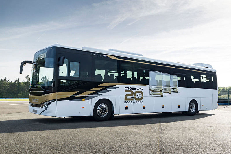 Autocarro elétrico IVECO Crossway LE Elec supera 500 km de autonomia em testes na Alemanha
