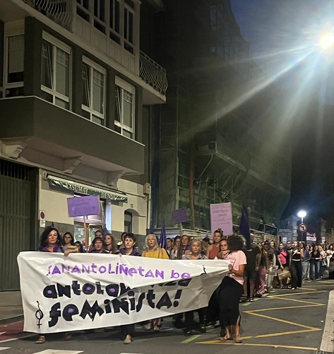Eraso matxisten kontrako manifestazioa. Argazkia: Lekeitioko Mugimendu Feminista.