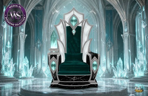 Emerald Crystal Throne – Fantasy Royal Chair | by mediasl_feed