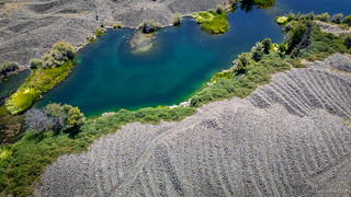 Colorful ponds.