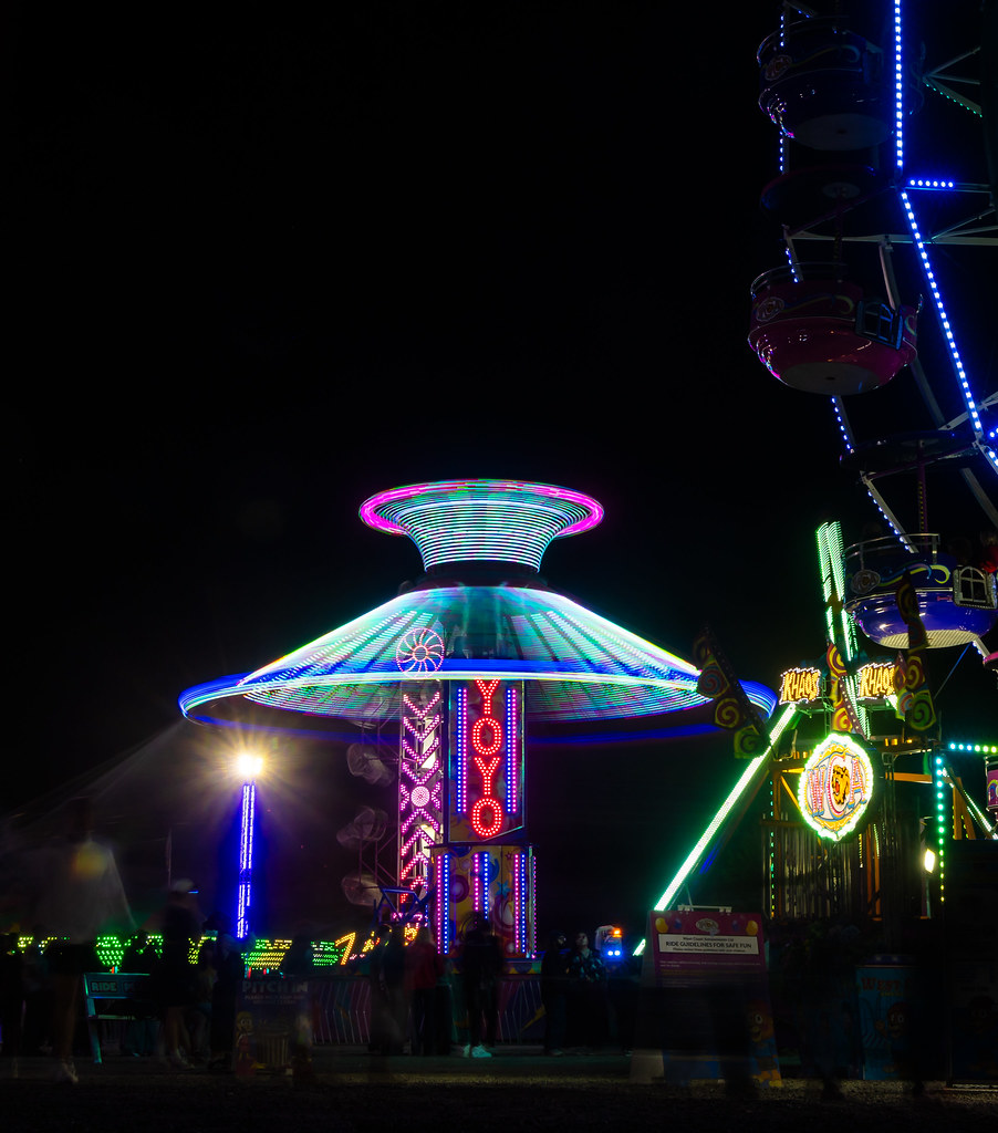 the fair at night