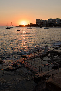 Flickr photo: Sunrise Over St. Julian's Bay with Swimming Ramps and Boats