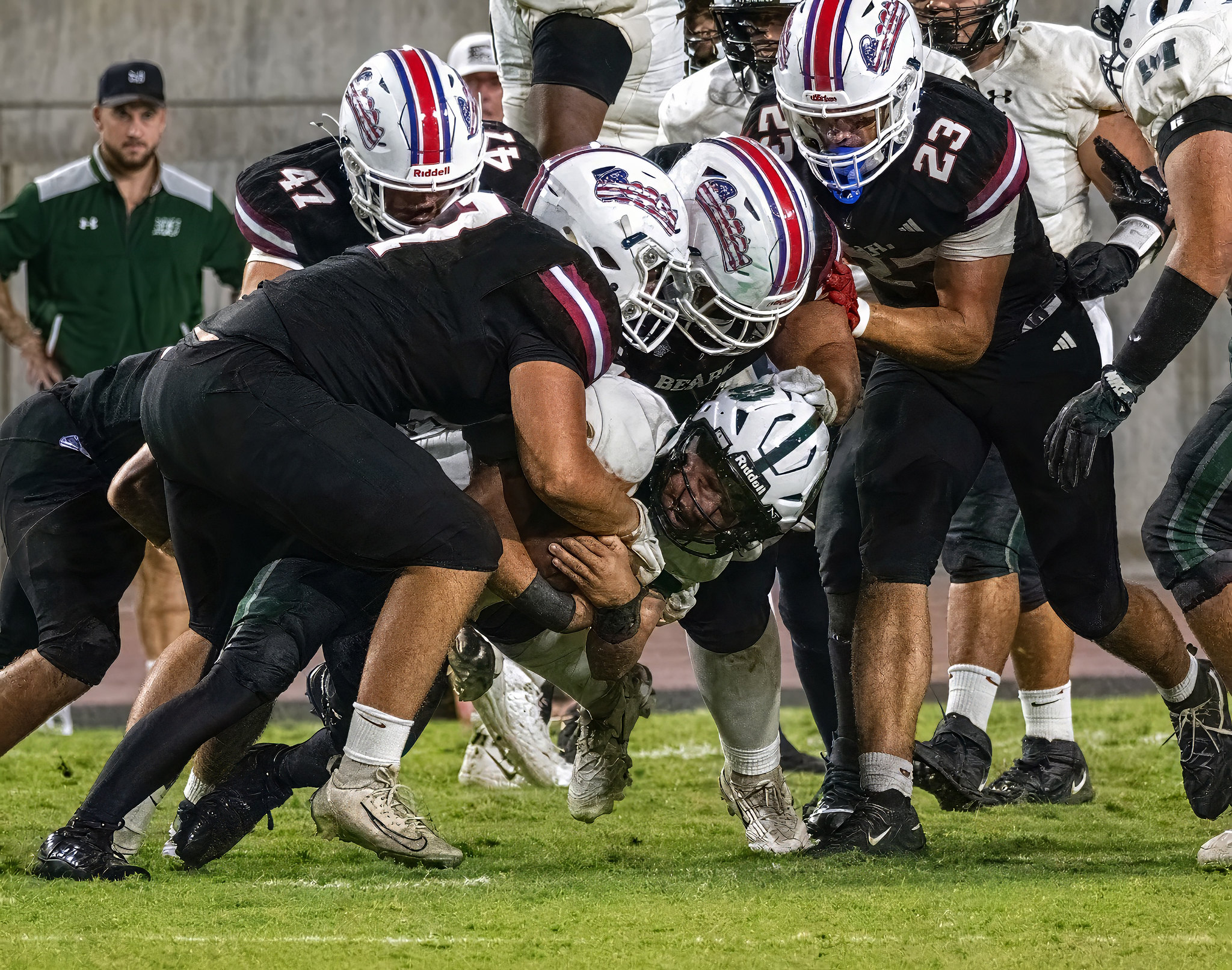 Bears swarm the runner