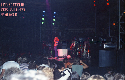 Led Zeppelin performing "Black Dog" at Madison Square Garden in New York on July 27, 1973