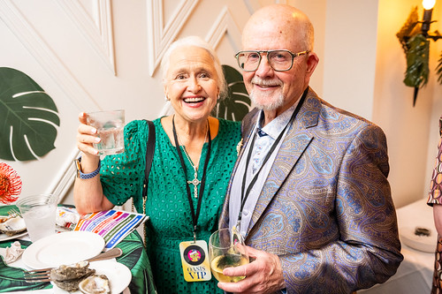 Jeanne and Kevin Poorman at the WWOZ Groove Gala on Sep. 10, 2026. Photo by Ryan Hodgson-Rigsbee.