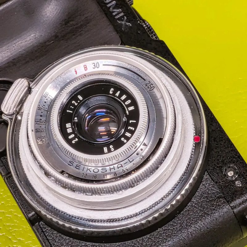 Canon Demi 初代 28mm f2.8 殺機取鏡