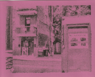 Urban Architecture in Pink Halftone