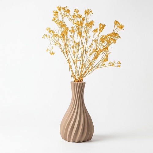 Vase Helix Bloom - beige - Image 1