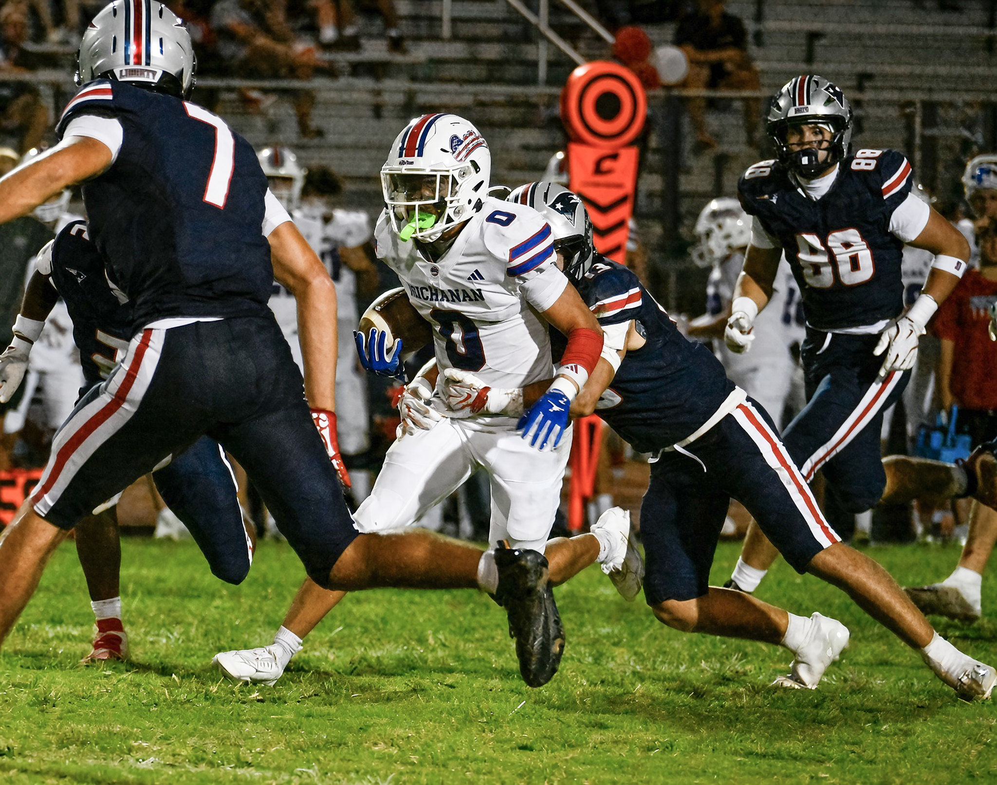 Carvell "Butter" Wafer broke this tackle for more yards
