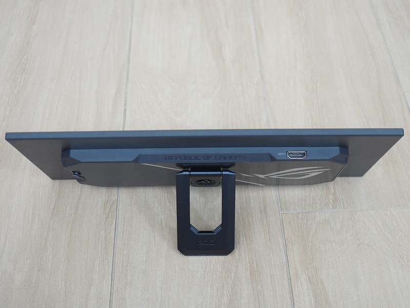 Asus ROG Strix XG129C Touchscreen Gaming Monitor - Kickstand In Action