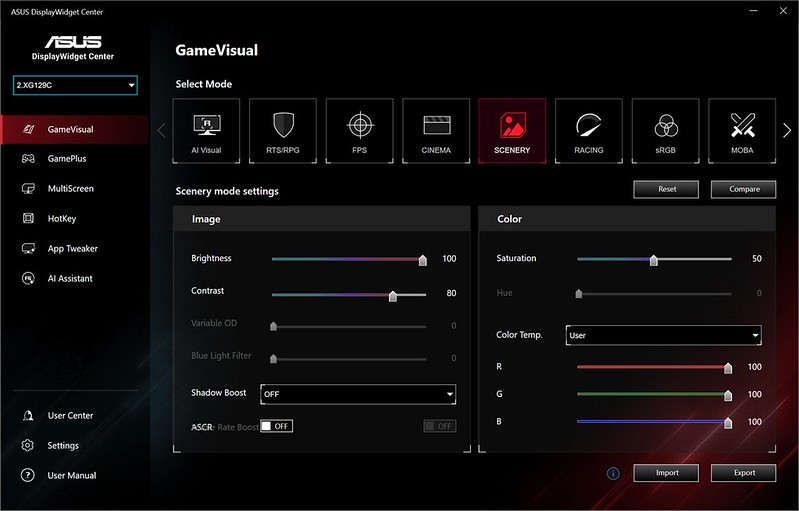 Asus DisplayWidget Center