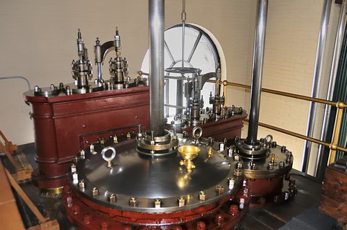 Municipal waterworks stationary steam engines, c1870, Parkview East, Hamilton, Ontario..