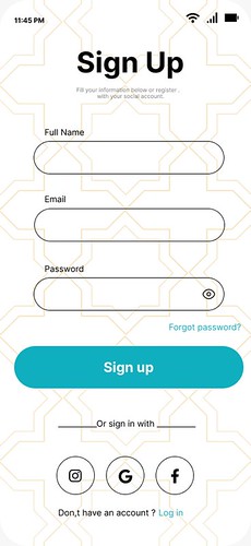 Mobile App Registration - Sign Up UI Design | by maliksanan