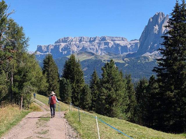 We Ride the Cable Car up to the Alpe di Siusi  Altopiano (High Plateau) - Ortisei, Val Gardena, Dolomites, Italy