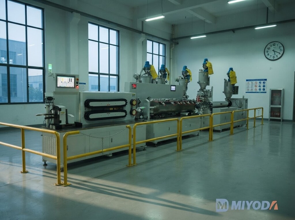 conical twin screw extruder china-Miyoda Machine