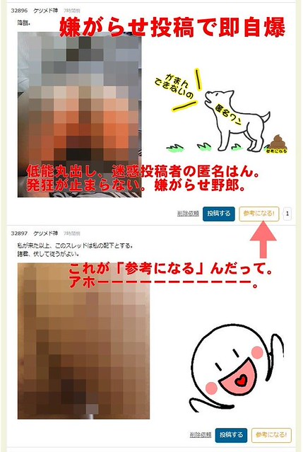 自分の投稿さらされて、それを貼ってブツブ...