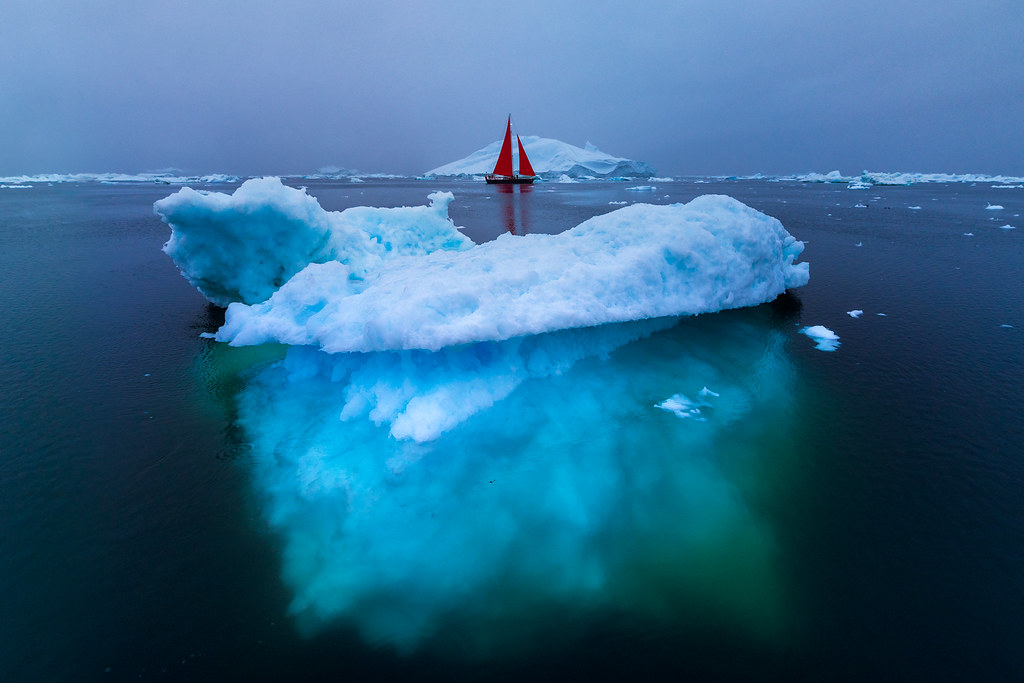 A Dot in the Arctic Vastness @ Ilulissat, Greenland