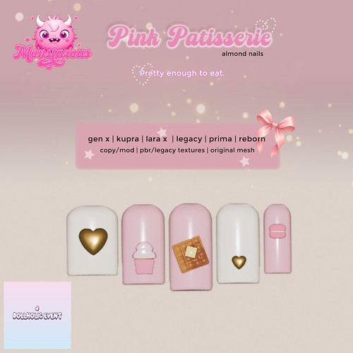 {Monstarous} Pink Patisserie Dollholic Sept 26 Exclusive | by monstarous_sl