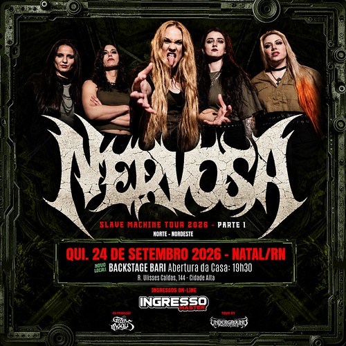 Nervosa - Slave Machine Tour 2026