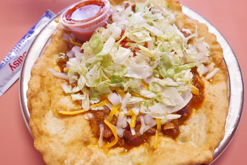 Navajo tacos at Stagecoach Dining Room at Goulding's Lodge R0007299