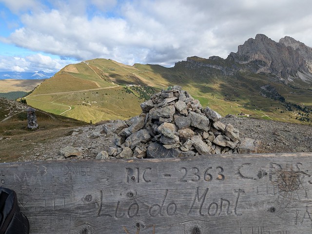 Mount Pic Summit at 2393 m.a.s.l. - From Col Raiser to Panoramic Monte Pic to Seceda Ridge - Ortisei, Val Gardena, Dolomites, Italy