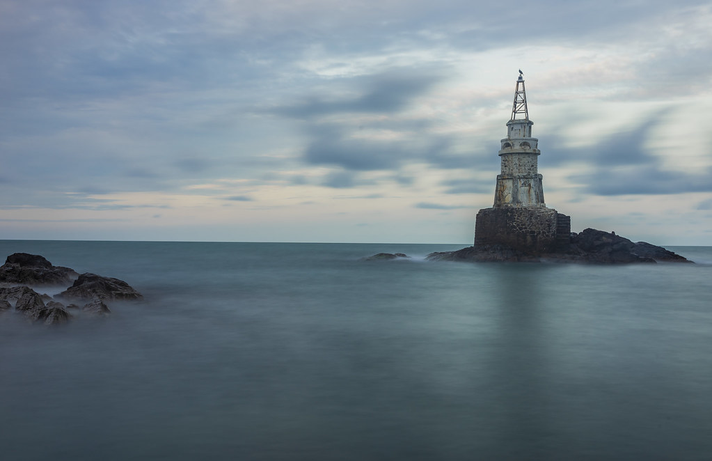 Ahtopol lighthouse and bird:)