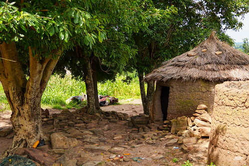 Mud house in Teneka village