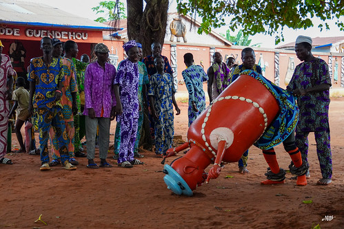 Gelede masked dance
